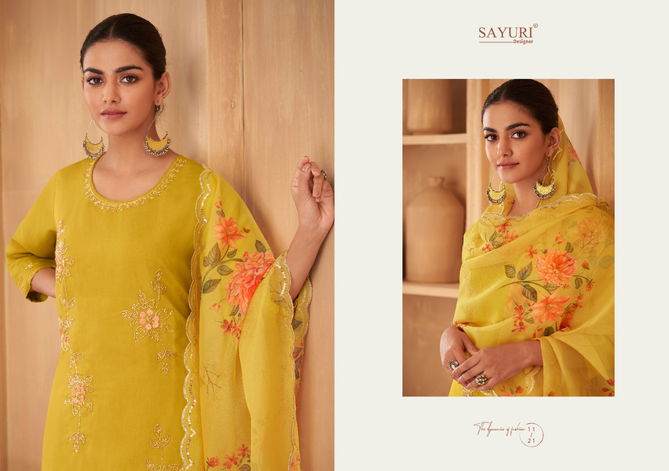 Sayuri Saffron Heavy Festive Wear Wholesale Designer Salwar Suits Catalog